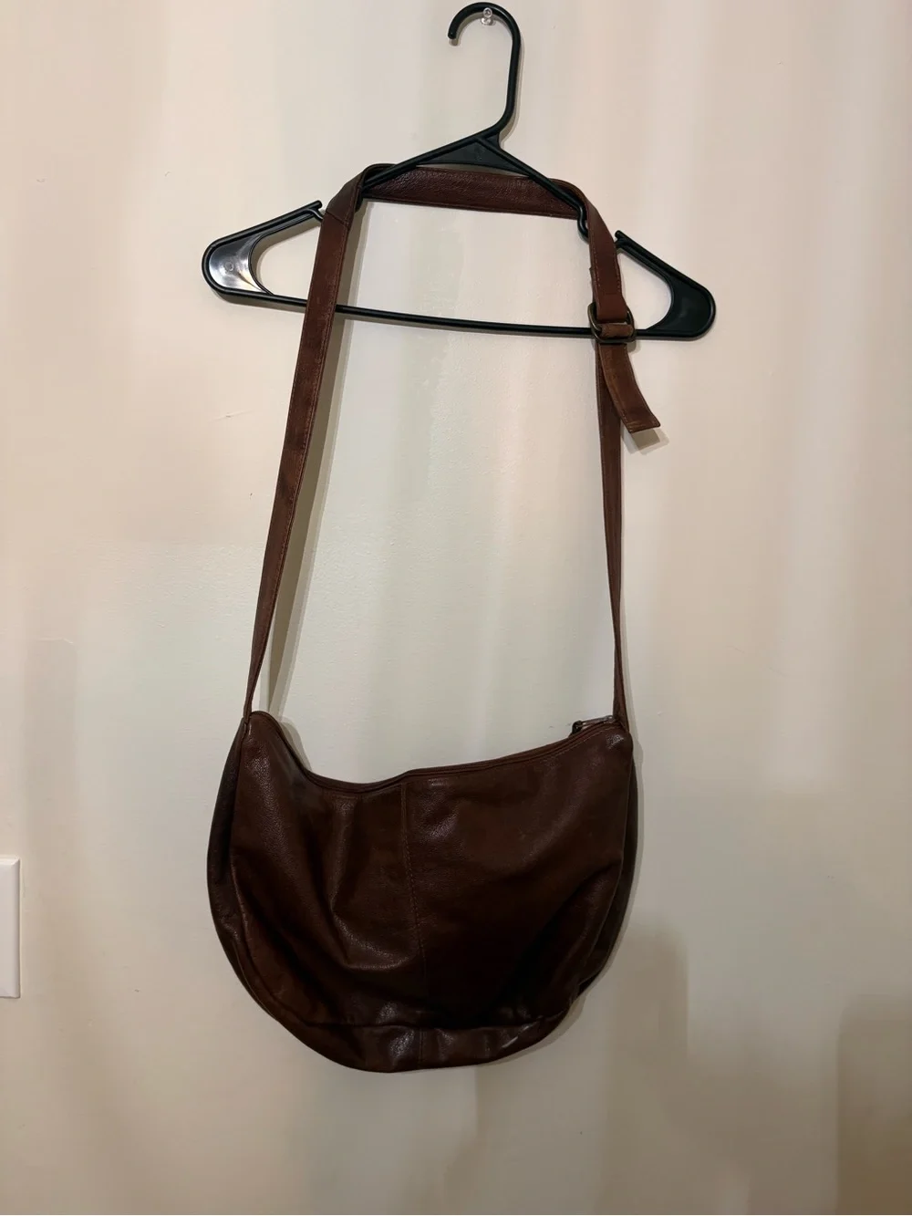 Kenneth Cole Brown Quilted Leather Shoulder Bag